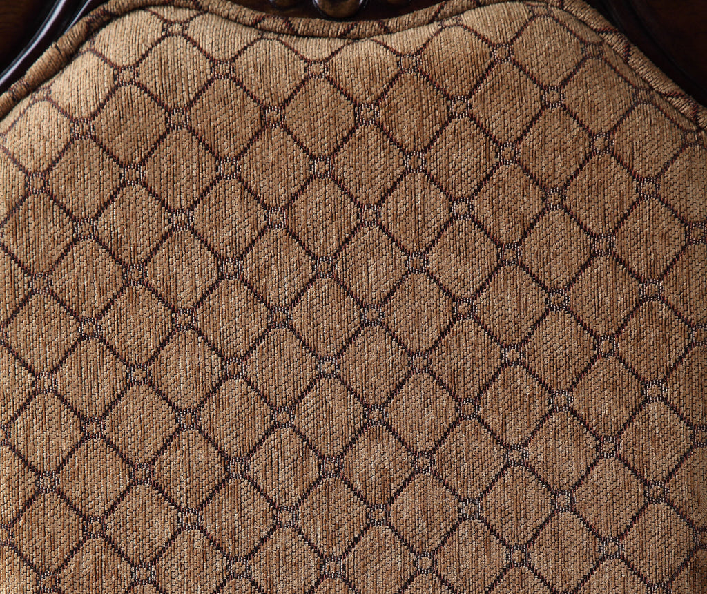 Arm Chair Set-2 Espresso Fabric F8746