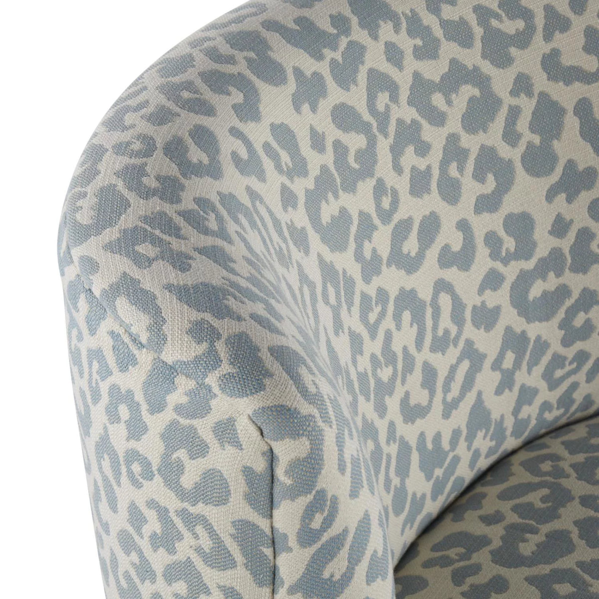 Blue Leopard Slipper Chair L3937