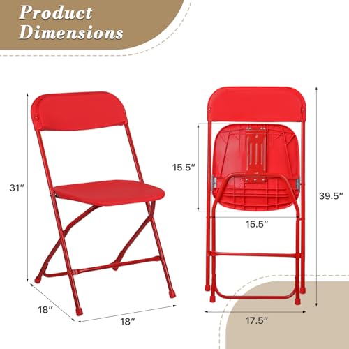 Black Plastic Folding Chairs 10 Pack O3767