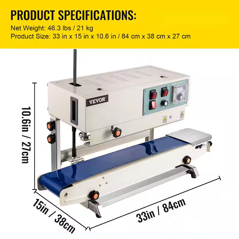 Continuous Band Sealer Vertical Sealing Machine J29450