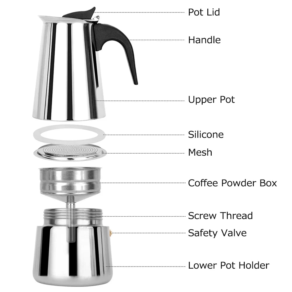 Stainless Steel Electric Coffee Maker X854897