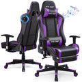 Purple Gaming Chair with Speakers and Footrest X1266