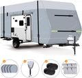 600D Waterproof Oxford Travel Trailer RV Cover 28'7''-31'6'' with Tire Cover G8806