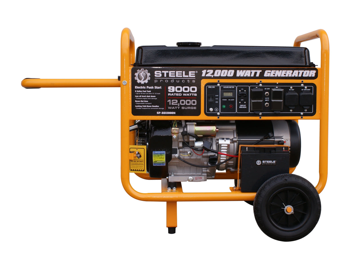 12,000-Watt Gasoline Powered Electric Start Portable Generator E80590