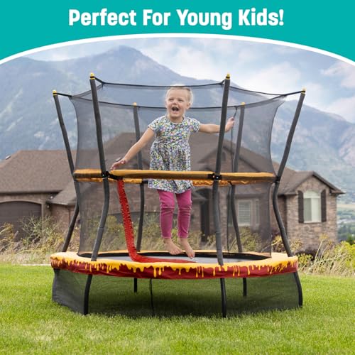 60" Mini Trampoline with Enclosure Net F2476