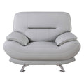 Gray Leather Armchair X918051