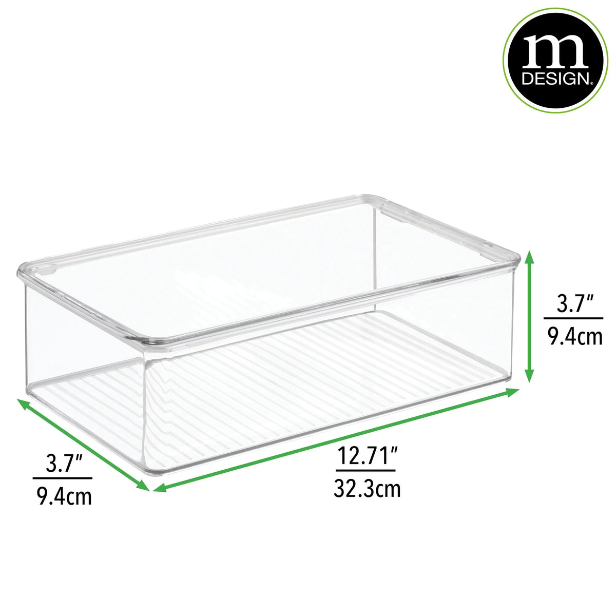 Clear 2 Pack Plastic Storage Organizer Box W69707