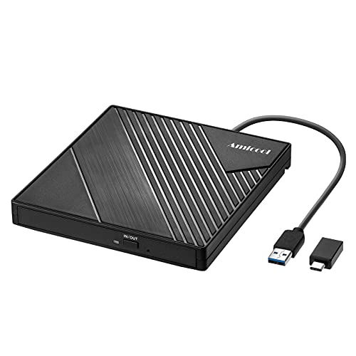 External DVD Drive USB 3.0 USB C CD/DVD +/-RW Optical Drive W271