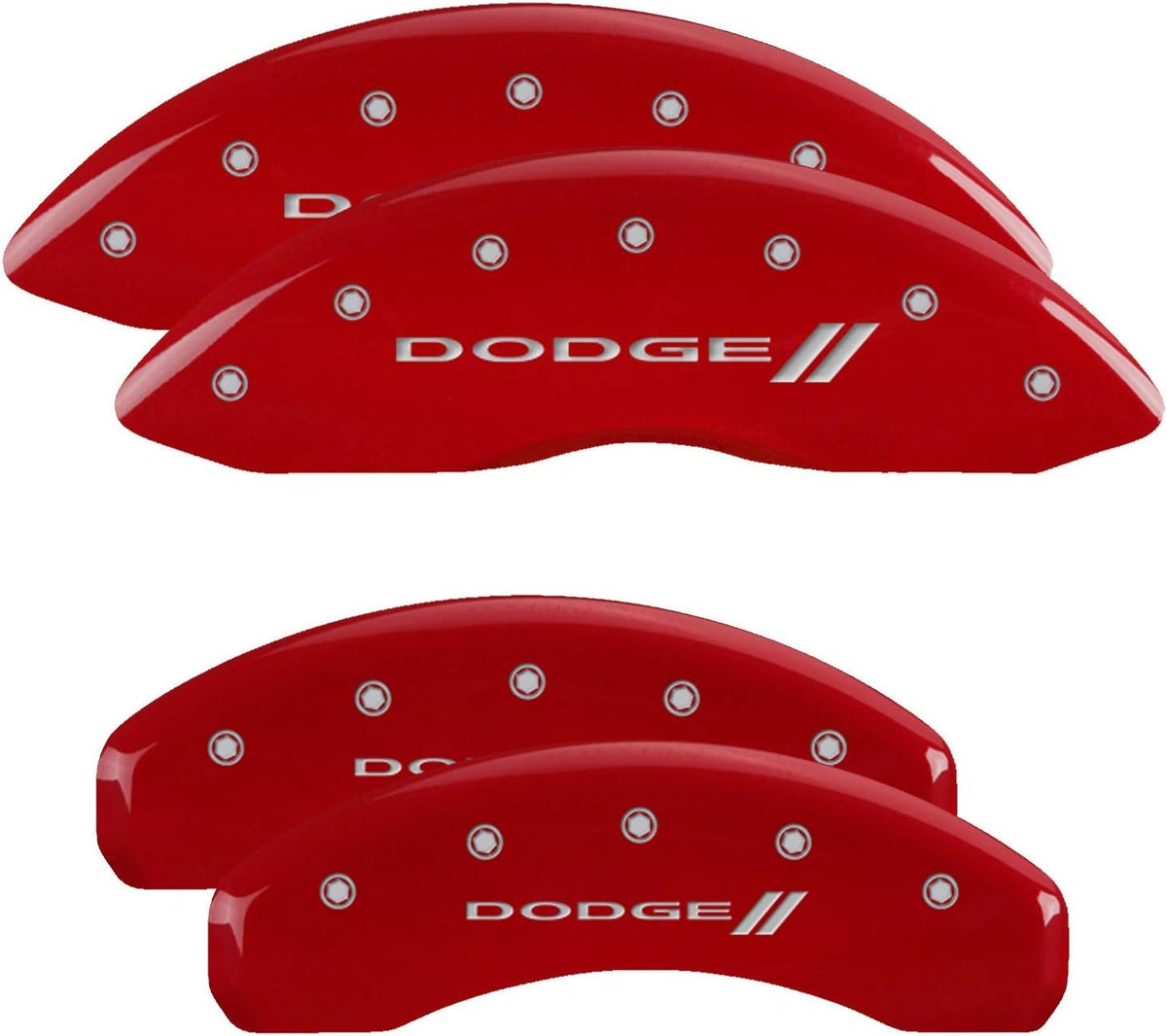 Red Powder Coat Finish Set of 4 Caliper Covers K6411