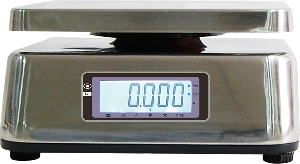 Stainless Steel Washdown Scale, 30lb Capacity W213