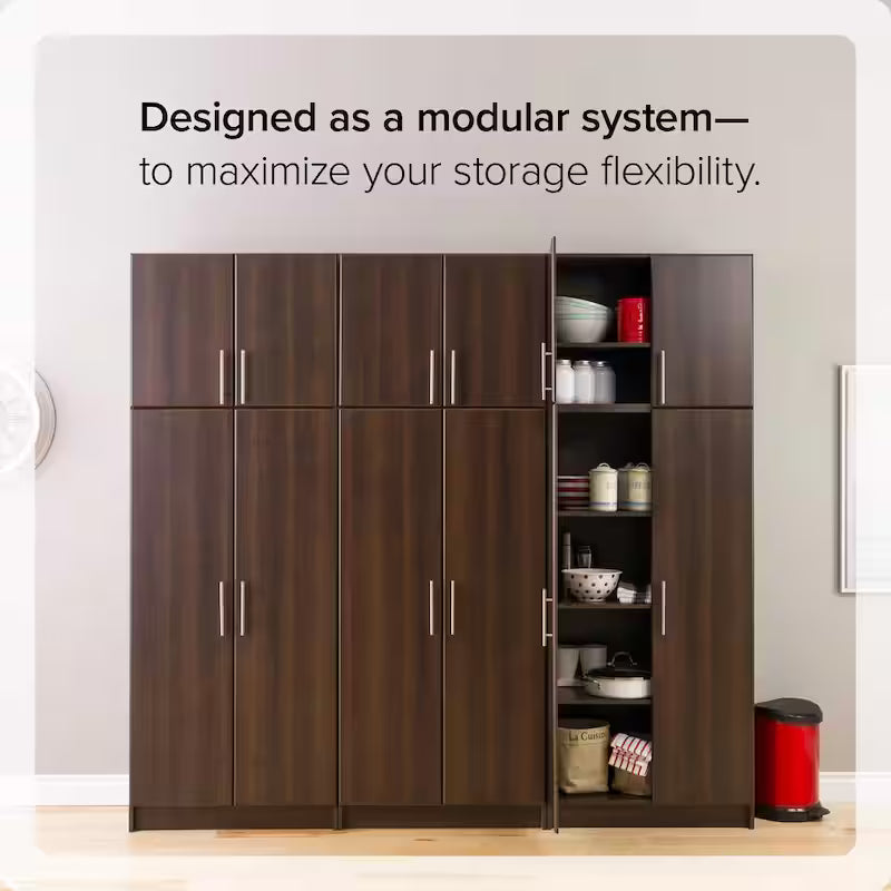 Wood Freestanding Garage Cabinet in Espresso F423106