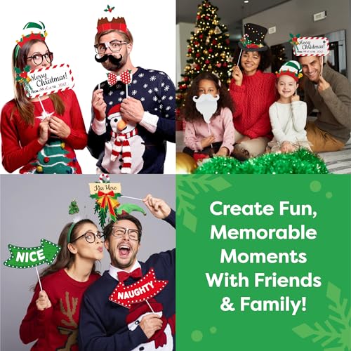 Christmas Photo Booth Props 38pc Set L360