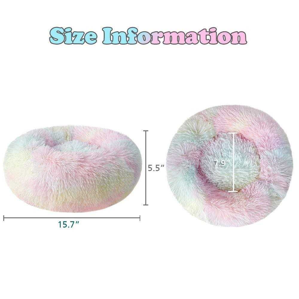 Round Plush Donut Pet Bed S5061