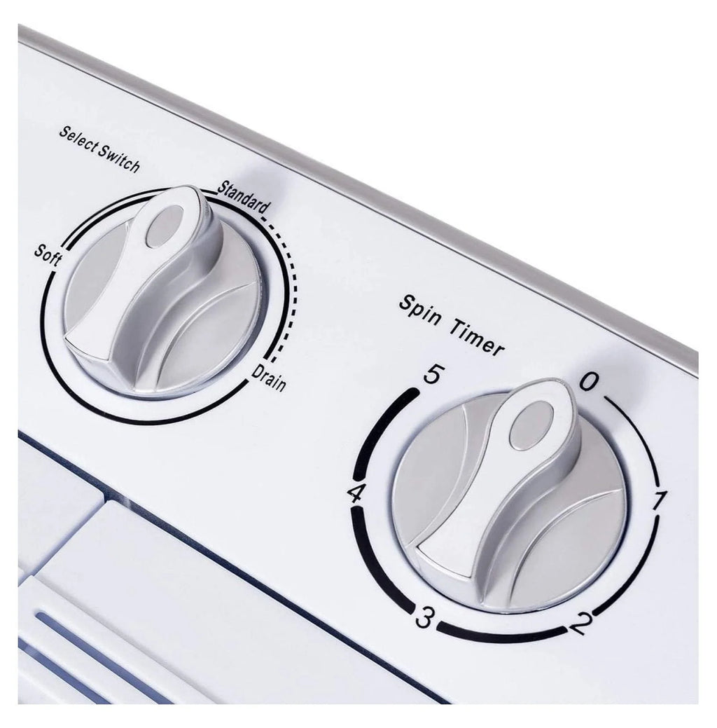 Compact Mini Washer Machine with 8 lbs Washing and 5 lbs Spin Dryer C1455
