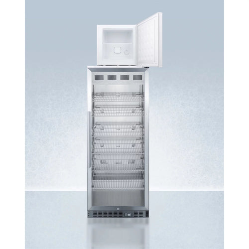12.4 cu. ft. Stacked Glass Door Refrigerator with Freezer K8429
