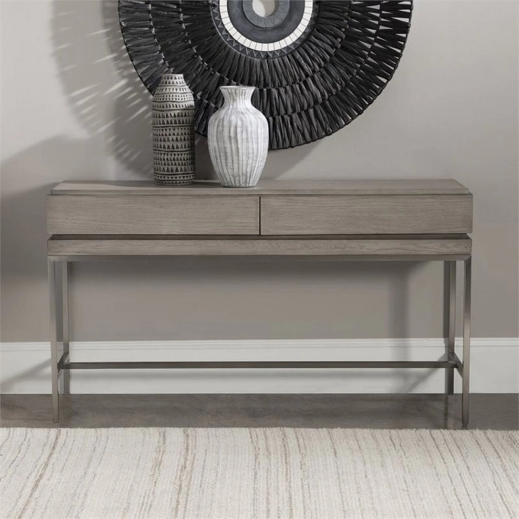 Modern Oak Console Table U3495