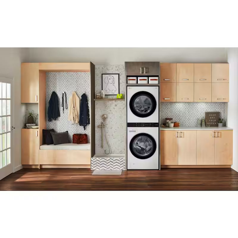 4.5 Cu.Ft. Front Load Washer & 7.4 Cu.Ft. Electric Dryer in White W4121