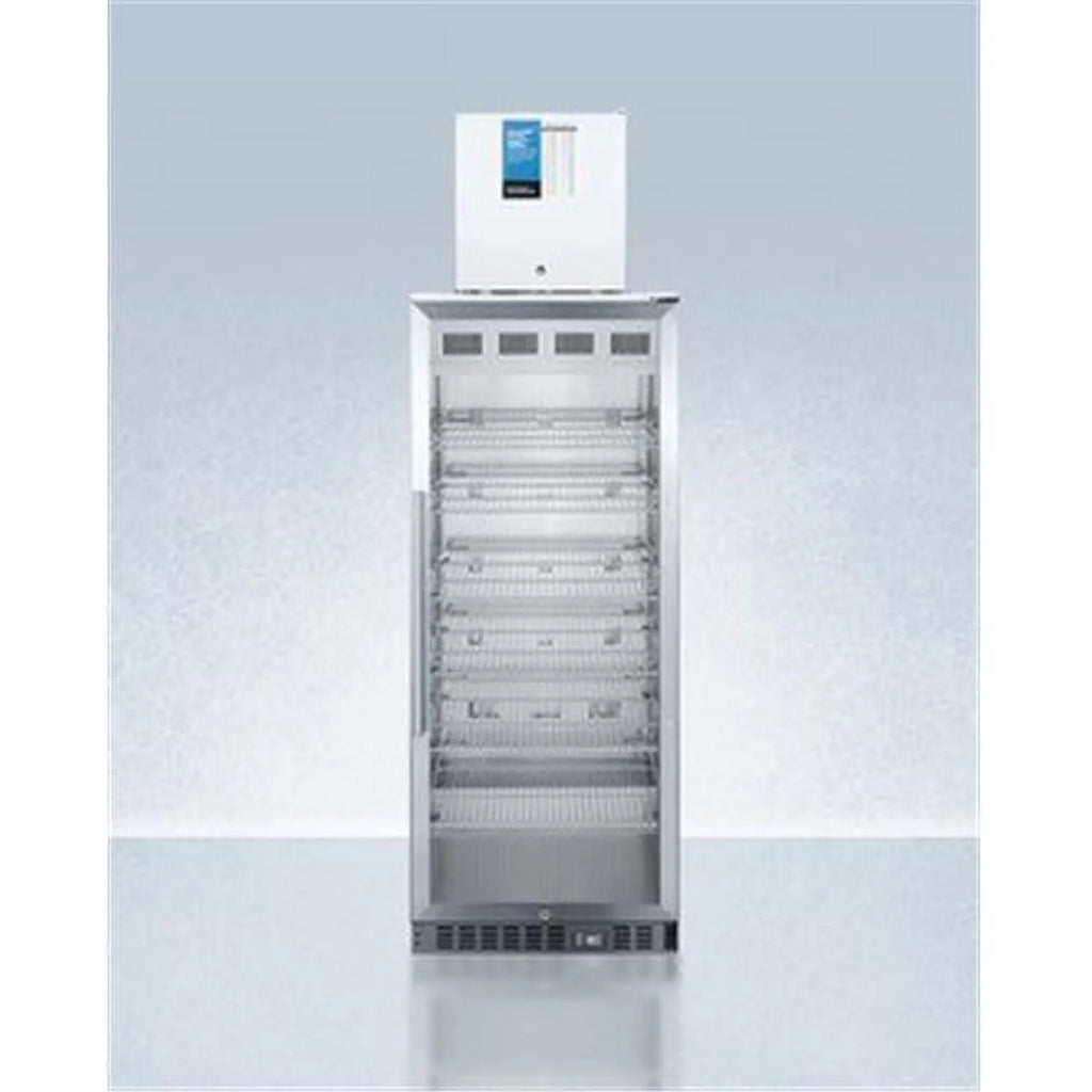 12.4 cu. ft. Stacked Glass Door Refrigerator with Freezer K8429