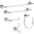 5 Piece Polished Chrome Bathroom Hardware Set S746461