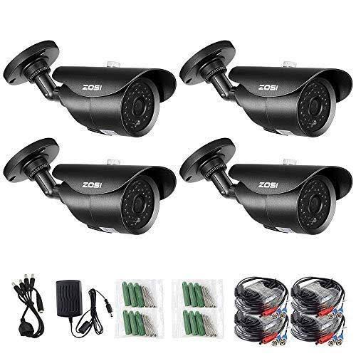 4 Pack Indoor Outdoor Day Night Vision Weatherproof Security Cameras V8117
