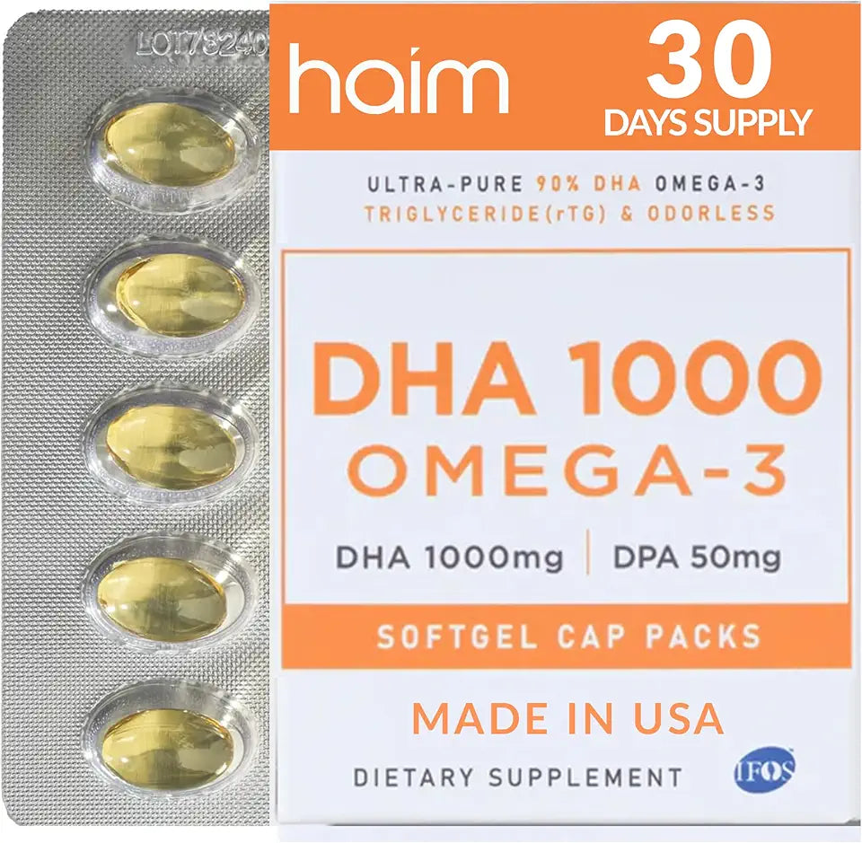 1000mg DHA 1100mg Omega-3 Fish Oil W68490