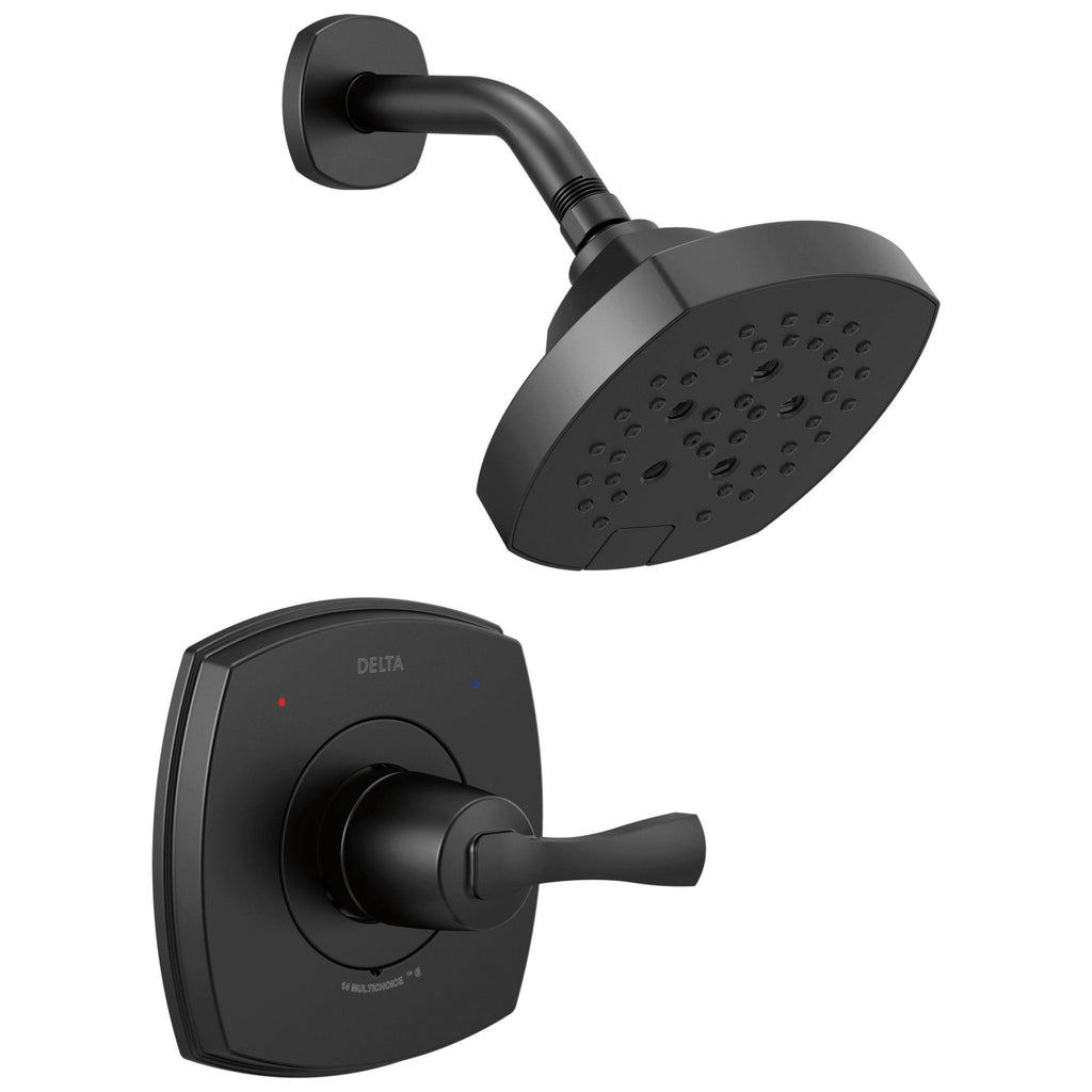 Matte Black Shower Only Faucet with Single Lever Handle Q77777