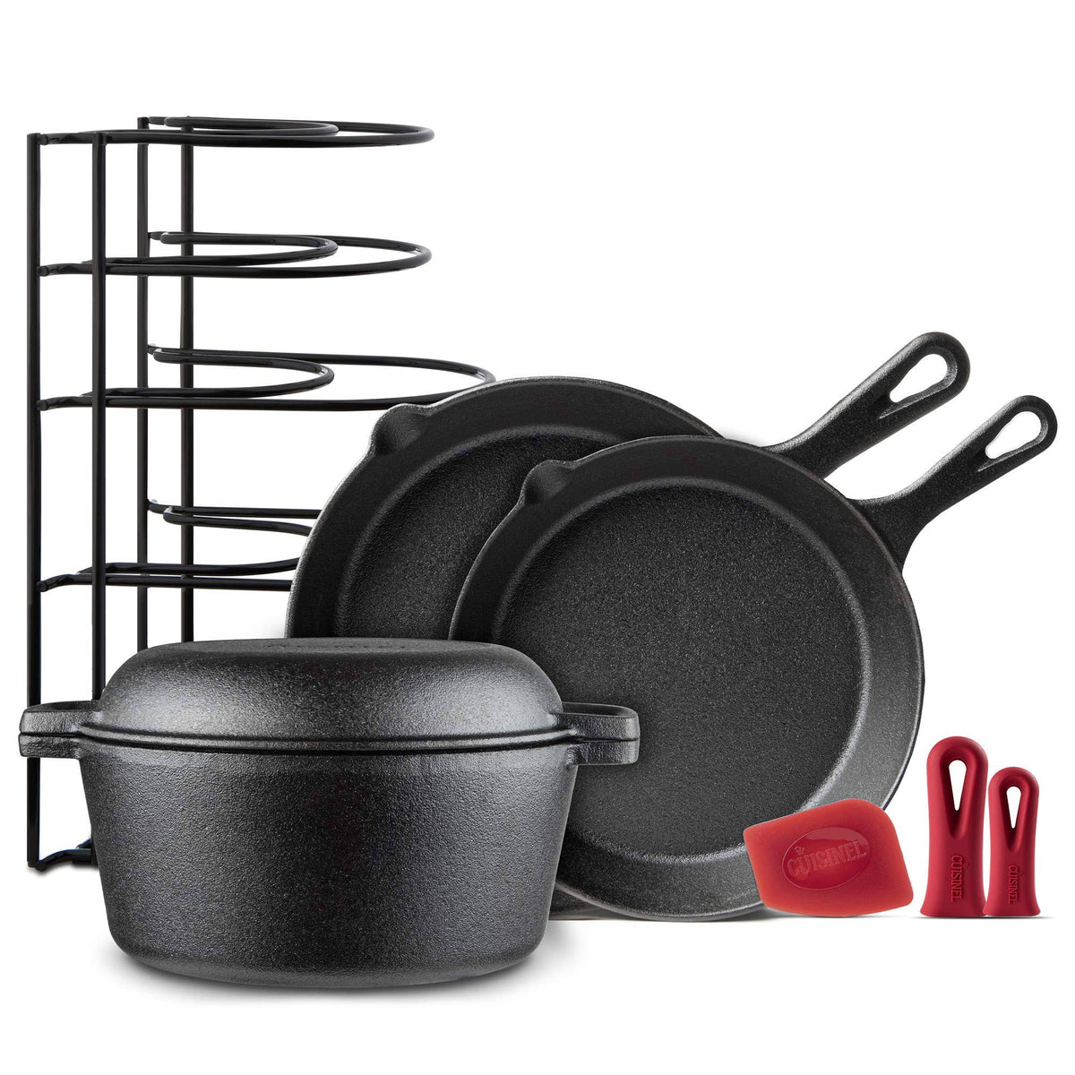 5 Piece Pre Seasoned Cast Iron Cookware Set N82734