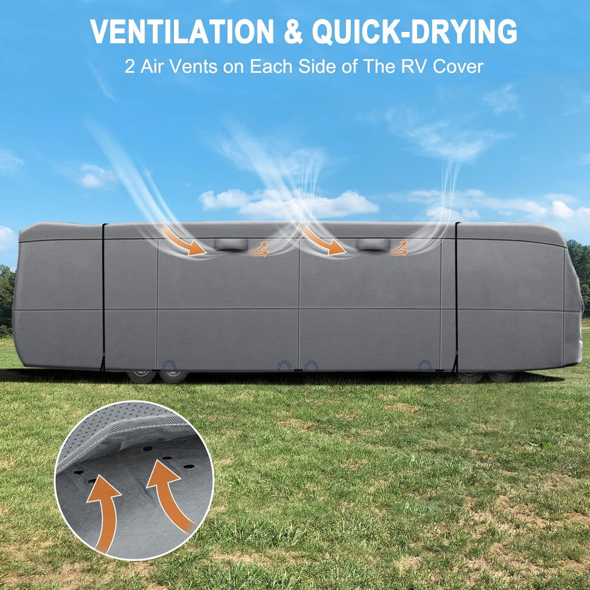 Heavy Duty RV Cover for 31'-34' Motorhome T4758