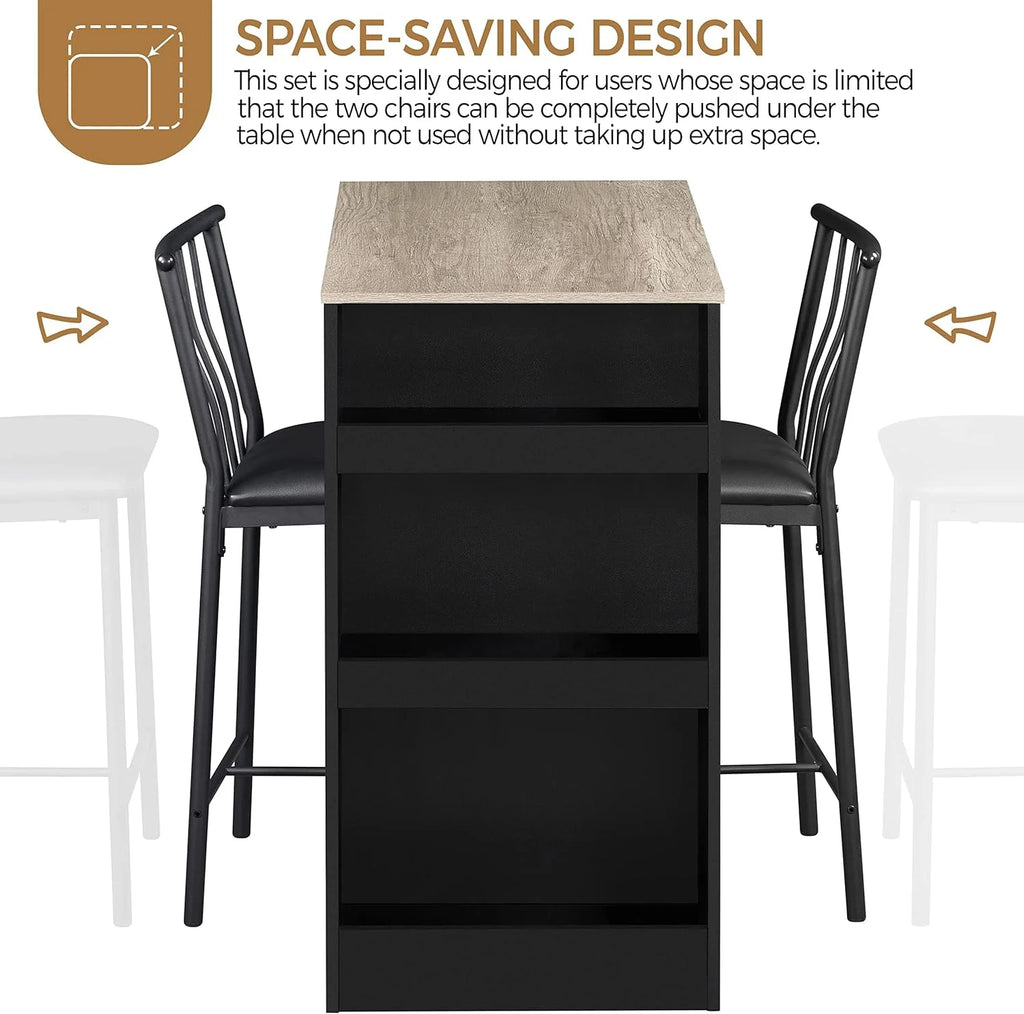 3-Piece Counter Height Dining Table Set V78773