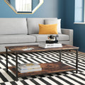 2-Tier Coffee Table with Storage Shelf V684