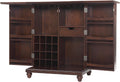 Vintage Mahogany Expandable Top Bar Cabinet N478506