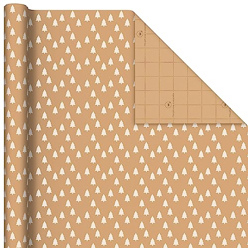 Brown Kraft Christmas Wrapping Paper Rolls, 3 Rolls R950143