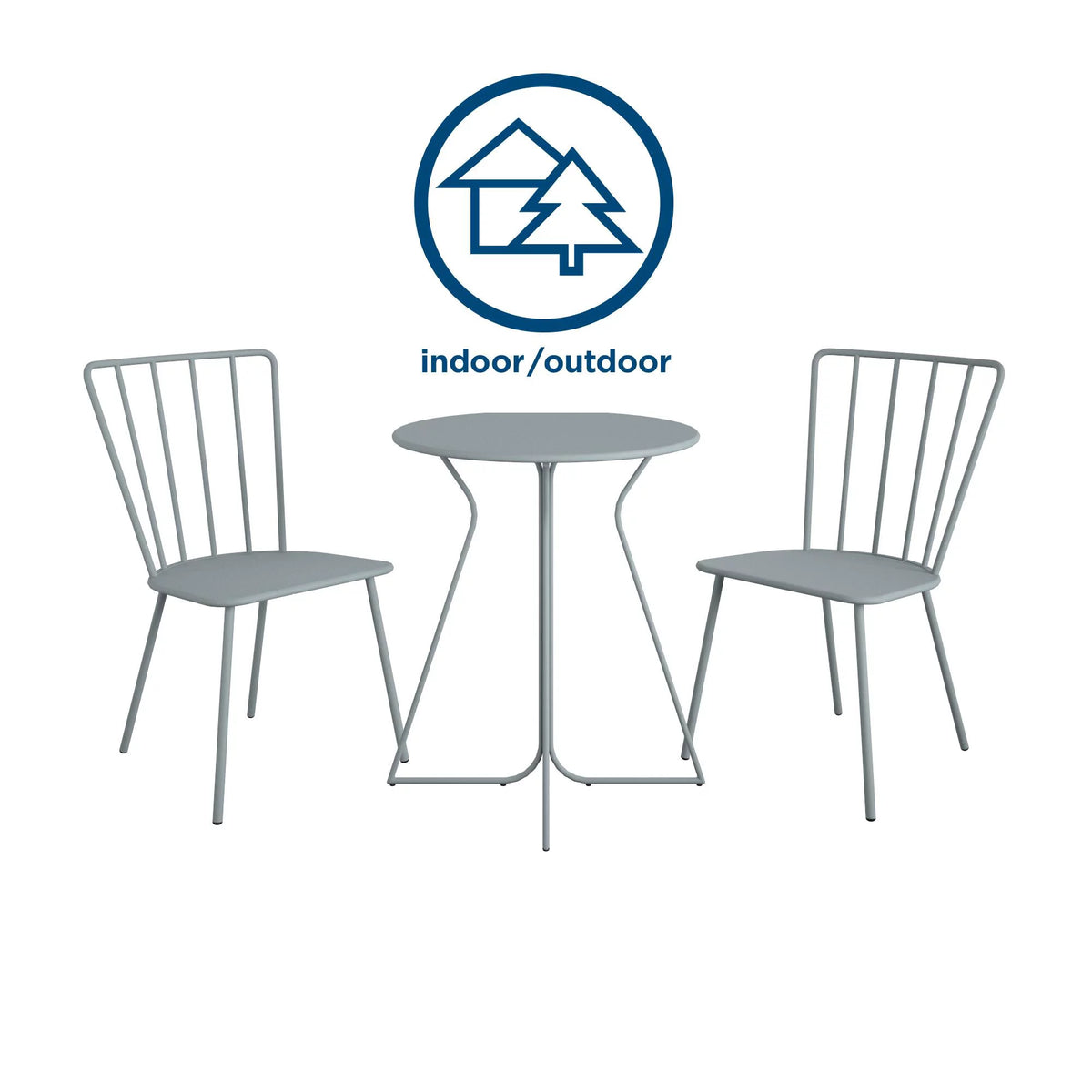 Light Grey 3 Piece Bistro Set O9232