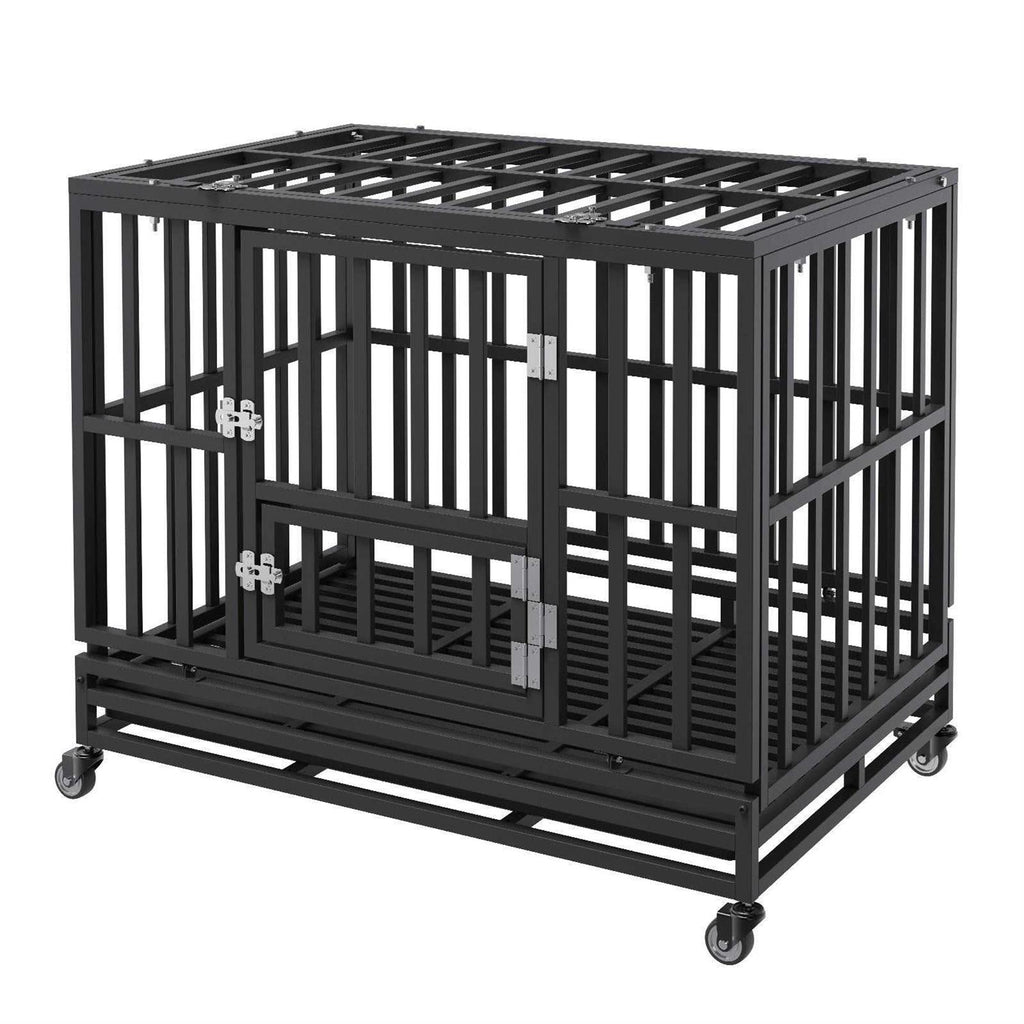38 Inch Heavy Duty 3-Door Dog Crate B984925