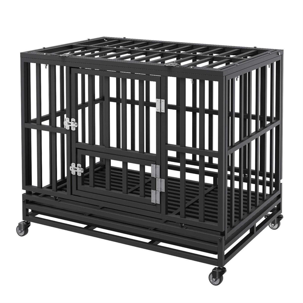 38 Inch Heavy Duty 3-Door Dog Crate B984925