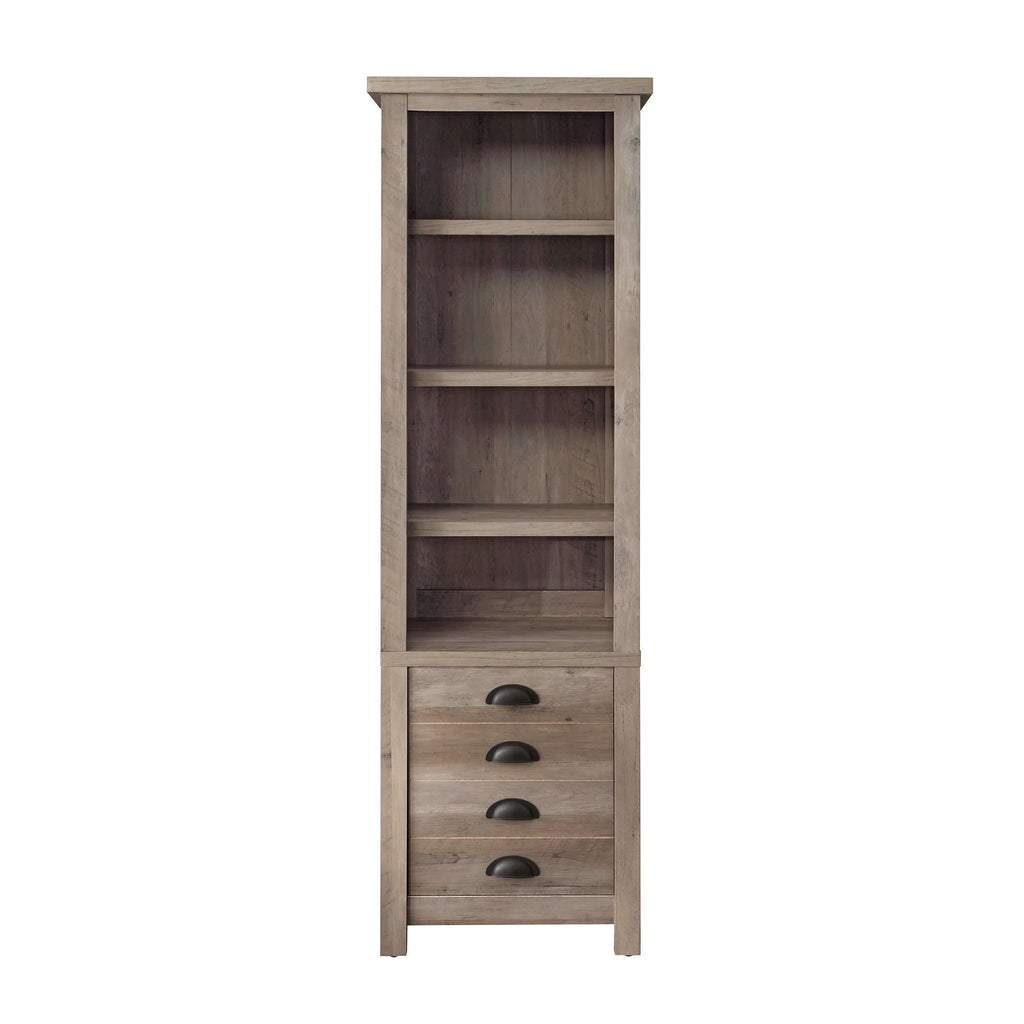 72" Rustic Gray Bookcase R81360