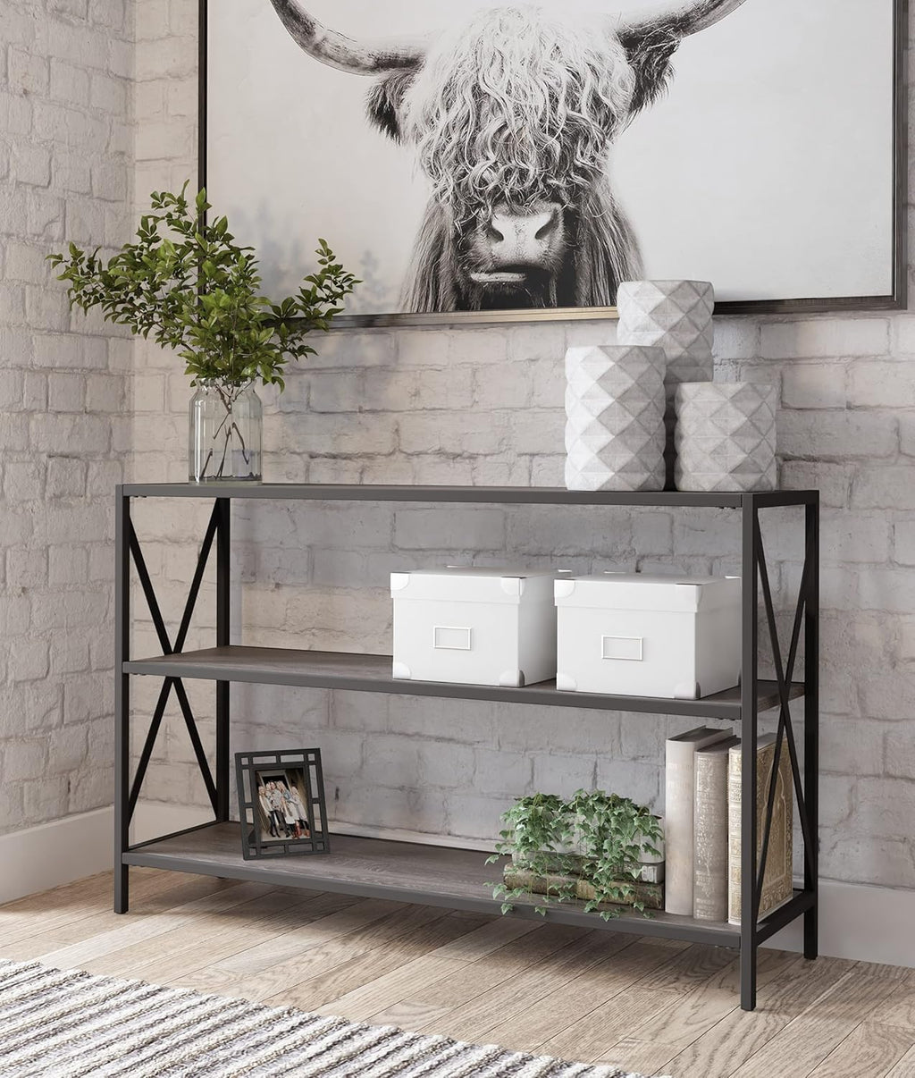 Black 3-Tier Bookcase P54853
