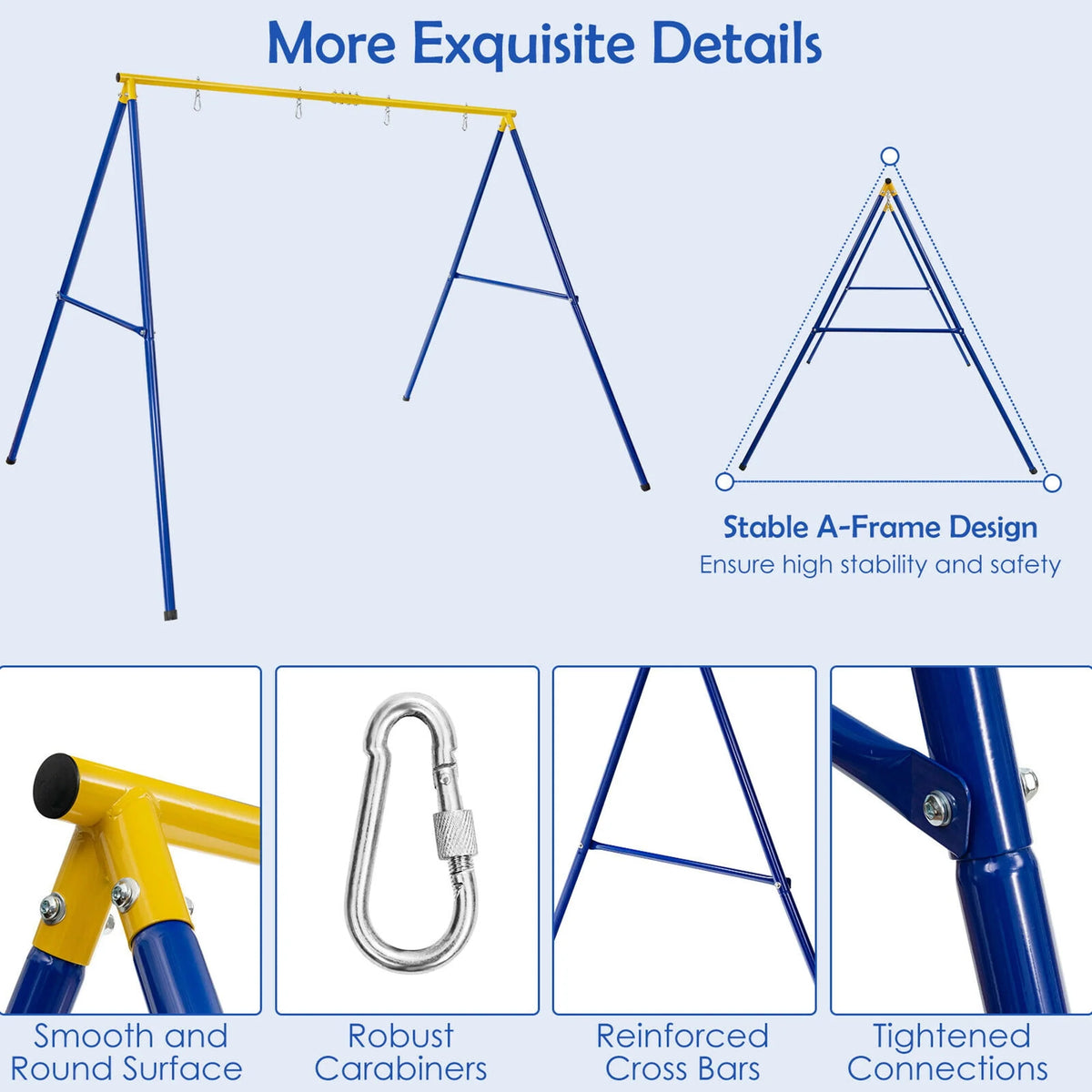 Heavy-Duty Metal Swing Frame Y141339