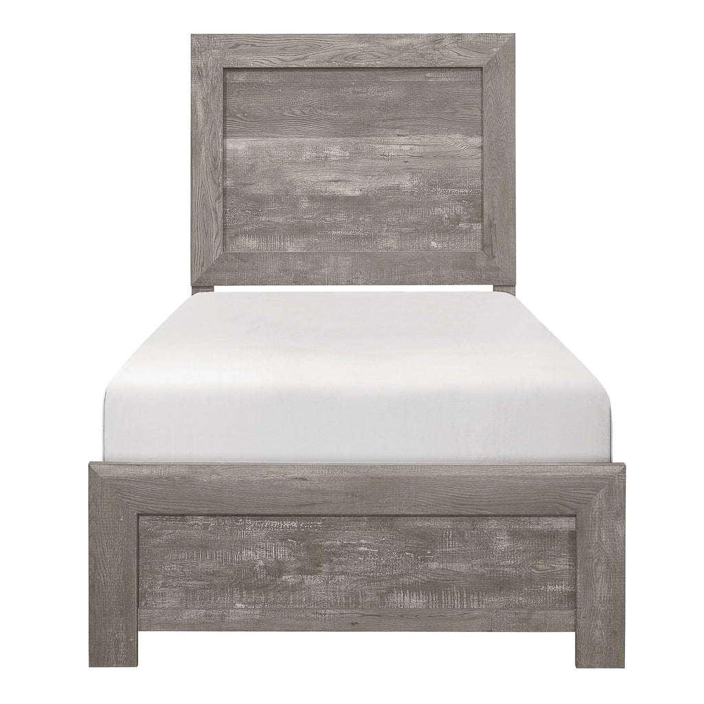 Twin Size Gray Bed Y74670