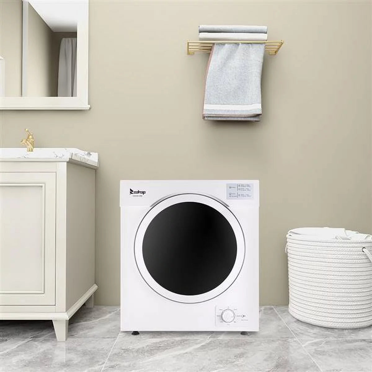 Cotton-White 5.5kg Drum Dryer J1008