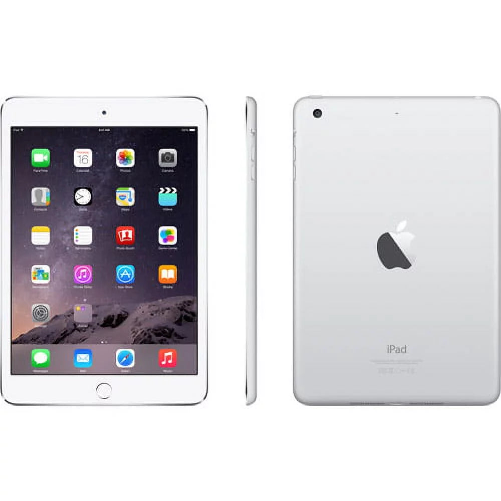 Restored Apple iPad mini 3 64GB Wi-Fi, Silver (Refurbished) Q786409