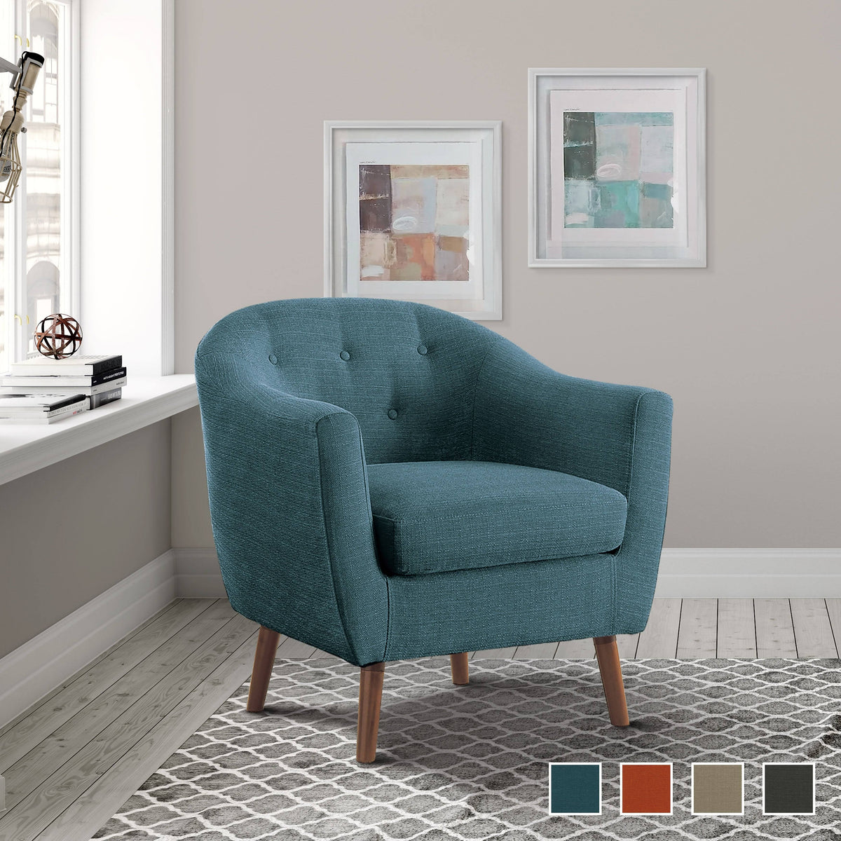 Sage Grey Accent Chair Z8839