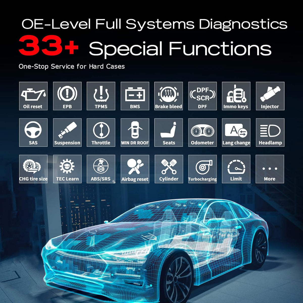 Bi-directional Control Diagnostic Scan Tool with TPMS Functions Q9262