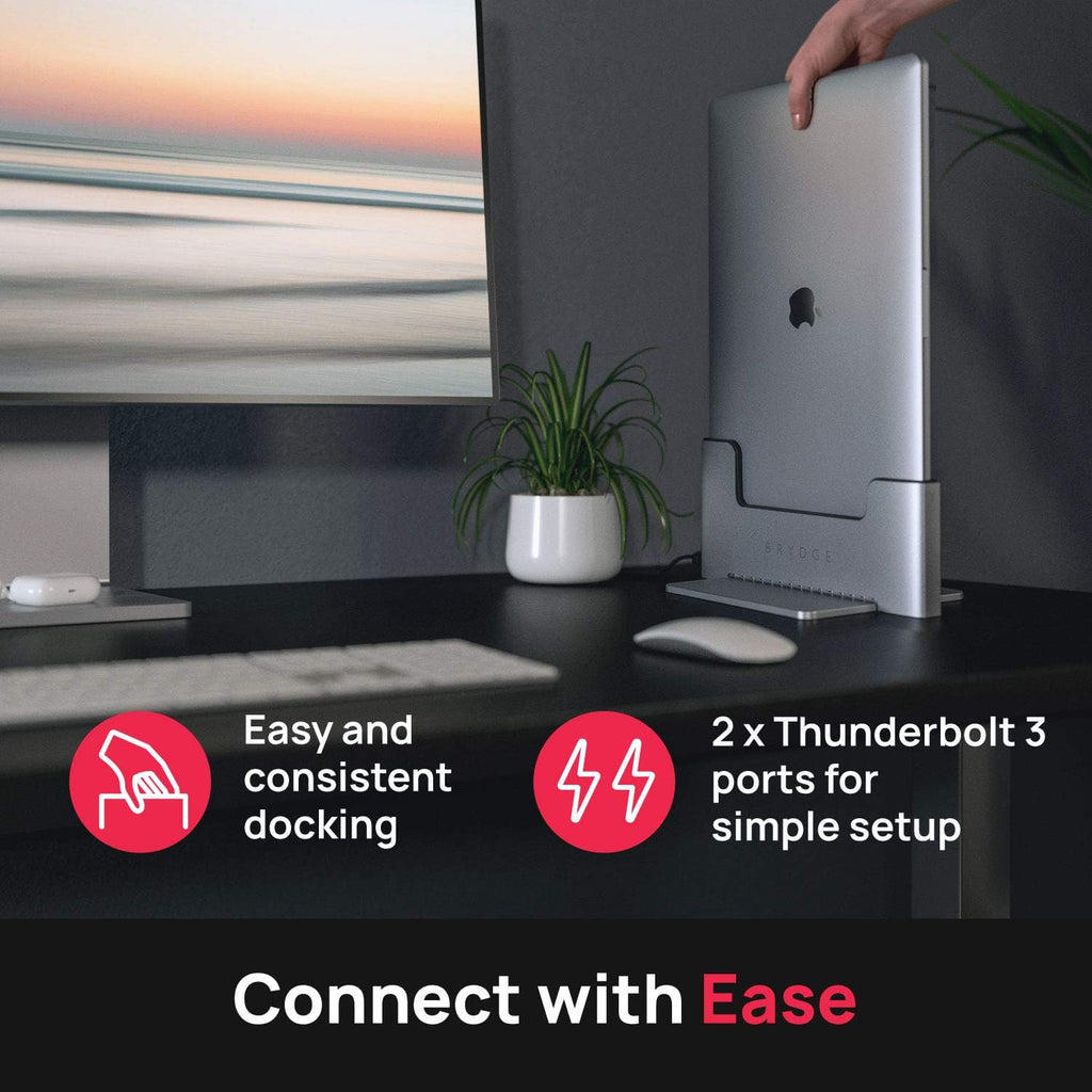 Space-Saving Laptop Stand Vertical Docking Station Z8523