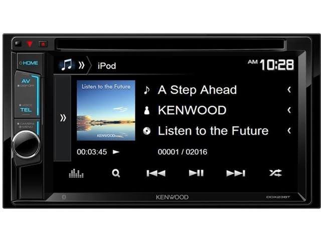 Kenwood Bluetooth USB AUX Double DIN Receiver, Black Back Up Camera L724643