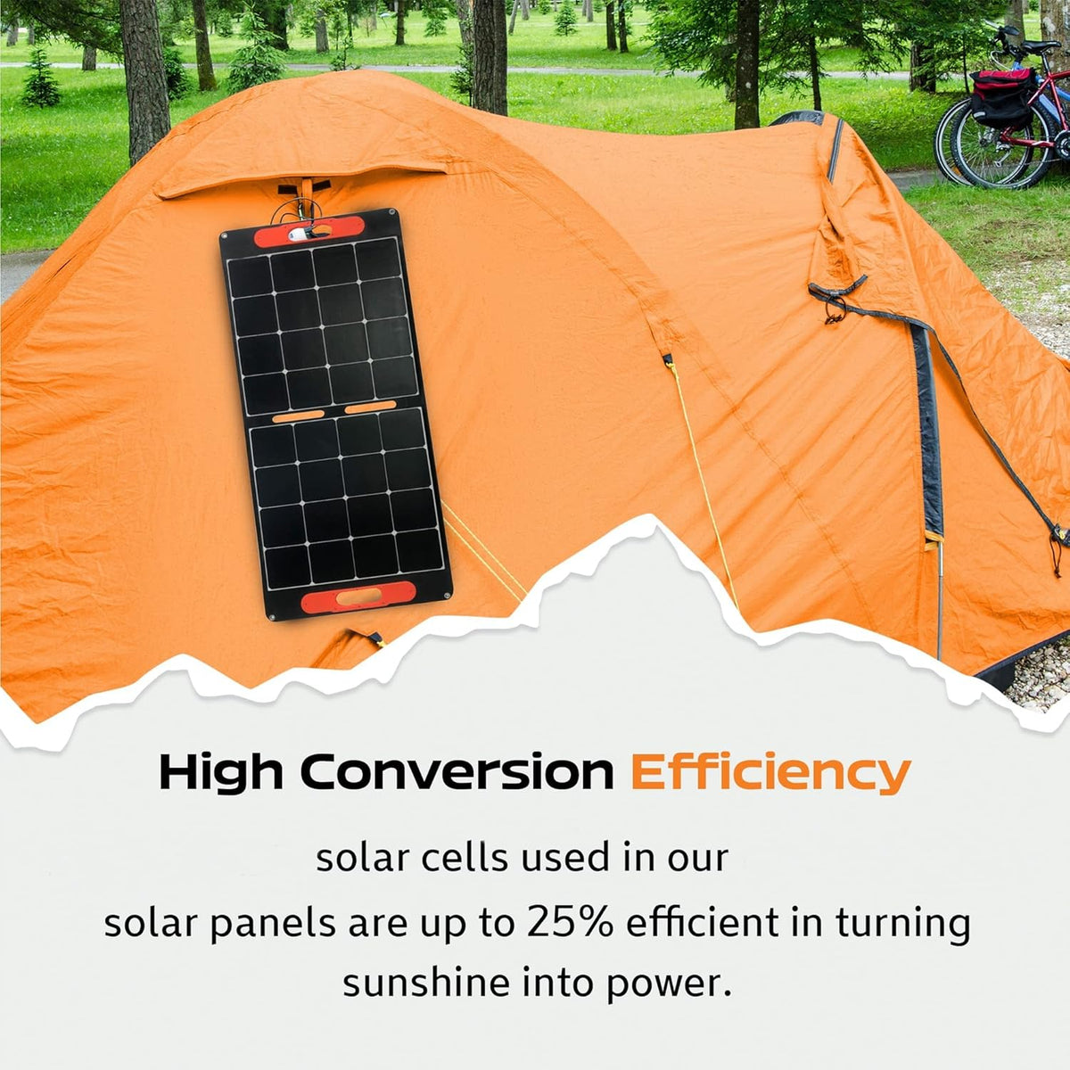 100 Watt 18 Volt Foldable Portable Solar Panel P1397