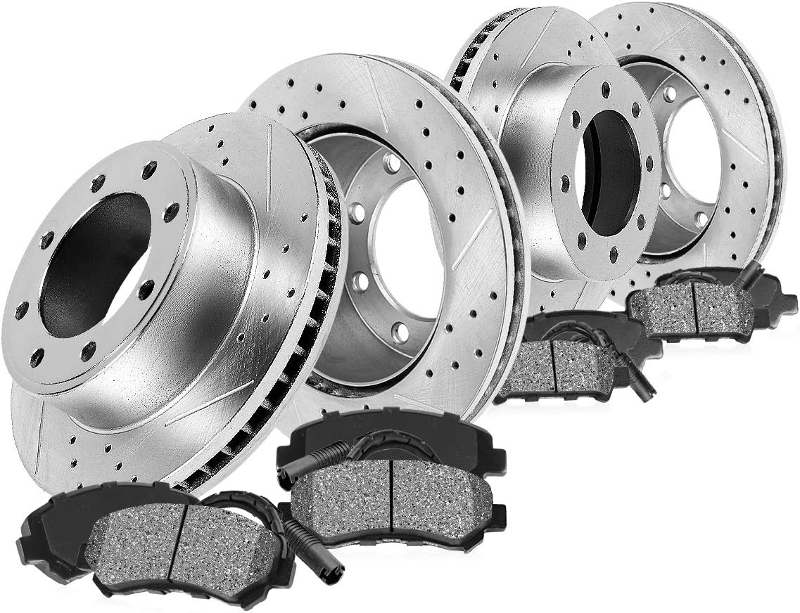 Front and Rear Brake Rotors and Metallic Brake Pads A31307
