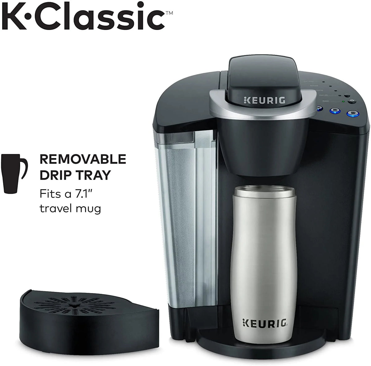 Black Single Serve K-Cup Pod Coffee Maker D43195