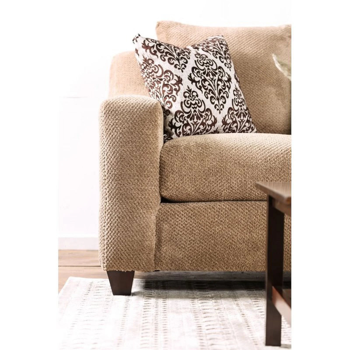 Brown Microfiber Sofa U693440