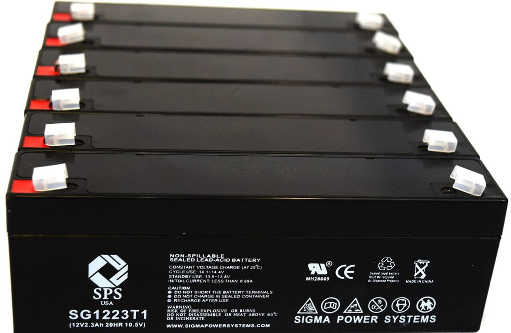 12V 2.3 Ah Replacement Battery 6 Pack R992535
